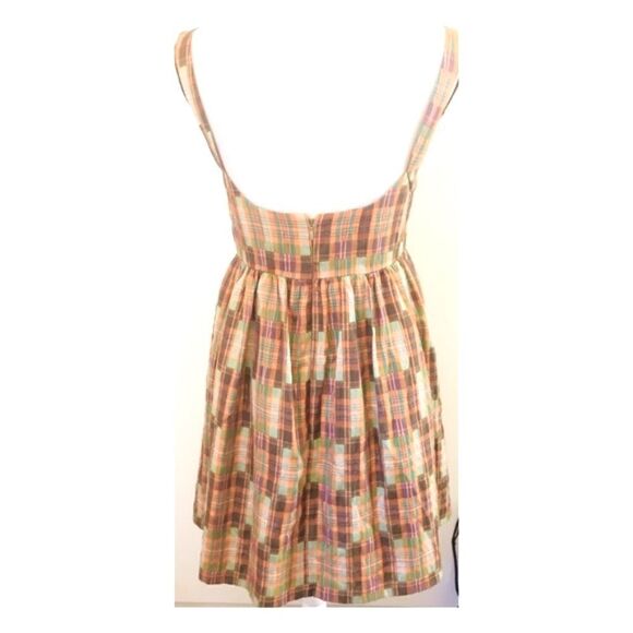 Ali Ro Brown Plaid Summer Dress - Picture 3 of 4